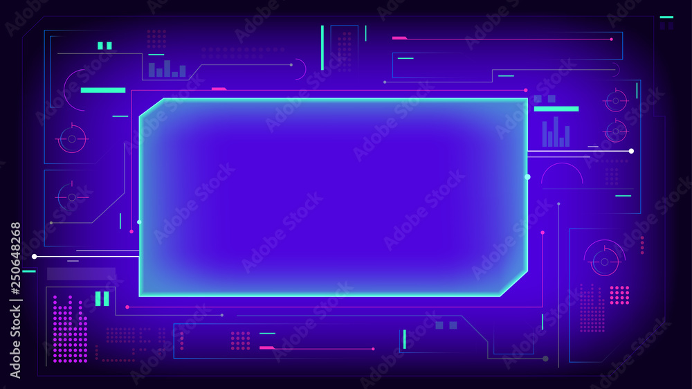 Poster hud display interface elements