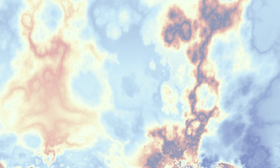 Abstract beautiful sky. 3D illustration, computer-generated fractal