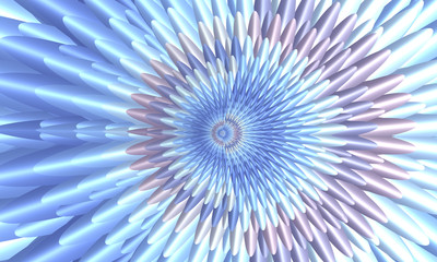 Beautiful abstract cover for art projects, cards, business, posters. 3D illustration, computer-generated fractal