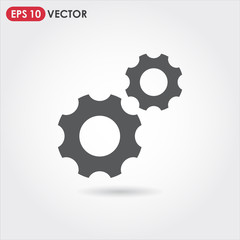 gear wheels account ui web button. ui elements. gear wheels vector icon for web, mobile and user interface design