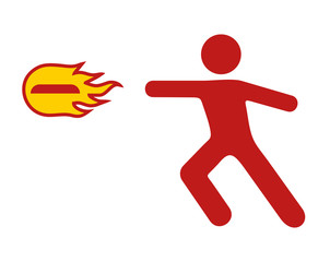 Playing flying disc symbol