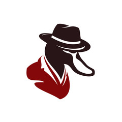 duck head mascot logo designs