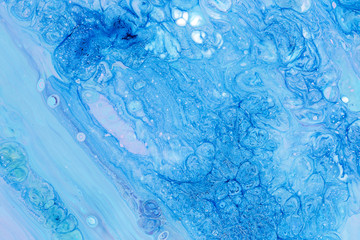 Abstraction blue paint