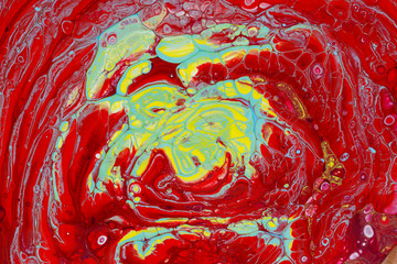 Abstract picture of red paints