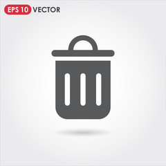 trash can account ui web button. ui elements. trash can vector icon for web, mobile and user interface design