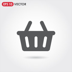 shopping basket account ui web button. ui elements. shopping basket vector icon for web, mobile and user interface design