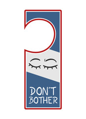 sleeping tag for door