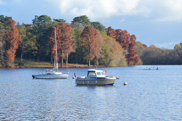 Erdre river, Nantes, France, Autumm