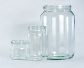 glass jar three row