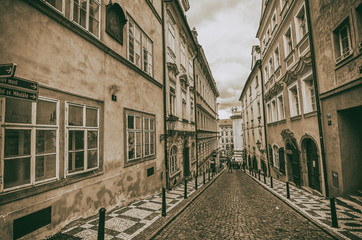 Naklejka na ściany i meble Beautiful medieval architecture of Prague