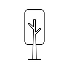 Tree Icon. isolated on white background