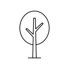 Tree Icon. isolated on white background