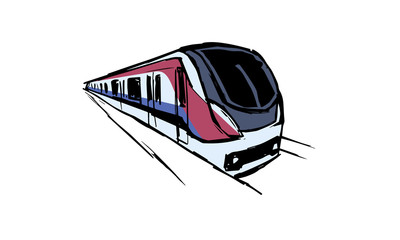 Fototapeta premium Metrô colorido