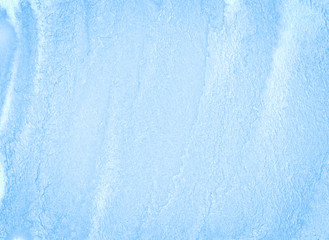 Light blue pastel watercolor frame with torn strokes and stripes. Abstract background for design, layouts and patterns.