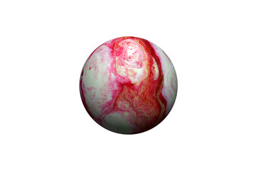 colorful globe on white background