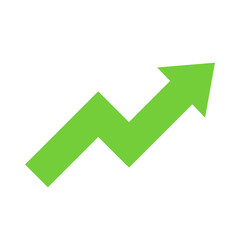 arrow growth graphic icon vector illustration design