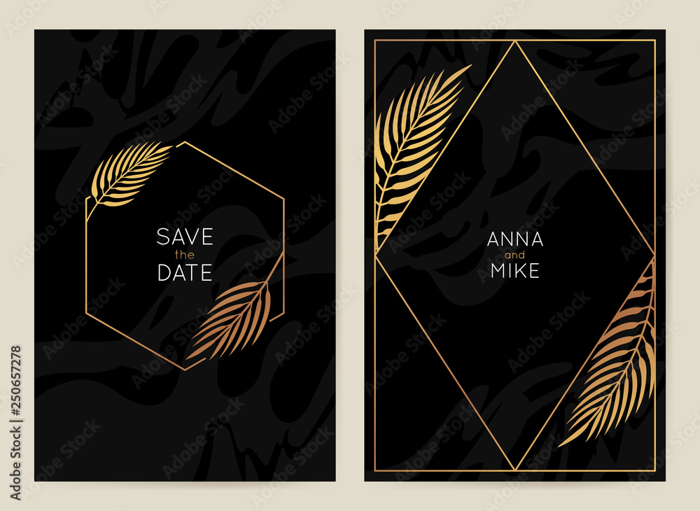 Aufkleber vector design template in simple modern style with copy space for text - wedding invitation backgrou