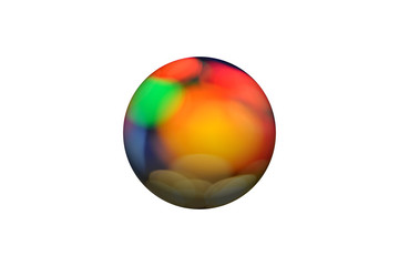 colorful ball on white background