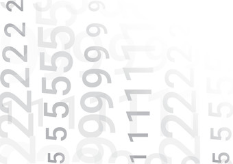 On a white background there are columns with numbers.