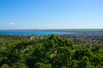 Fototapeta na wymiar Matanzas Bay. view of Matanzas and the bay. Matanzas district. Cuba