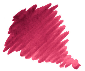 Persian red watercolor abstract background, stain, splash paint, stain, divorce. Vintage paintings for design and decoration. With copy space for text.