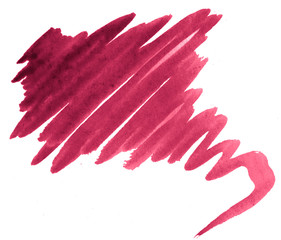 Persian red watercolor abstract background, stain, splash paint, stain, divorce. Vintage paintings for design and decoration. With copy space for text.