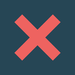 Obraz premium Silhouette icon strikethrough