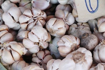 Garlic head for cooking at street food