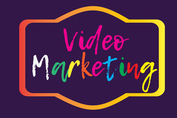 Video Marketing Online Business concept.