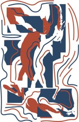 графика, иллюстрация, танец, жизнь, прыжок 