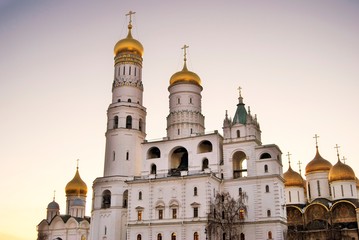 Moscow Kremlin. Popular touristic landmark. UNESCO World Heritage SIte. Color photo
