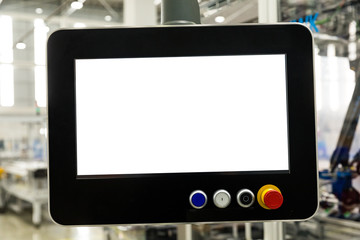 Control panel of auto robot machine of electronics industrial