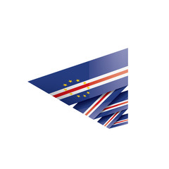 Cape Verde flag, vector illustration on a white background