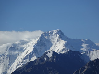 Karakol Peak 5281 m in Terskey Ala - Tau. Kyrgyzstan August 2018.