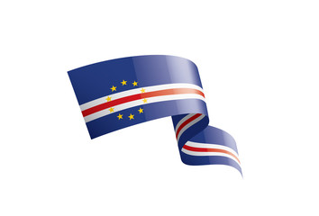 Cape Verde flag, vector illustration on a white background