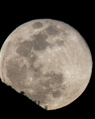 Desert Snow Moon Rising