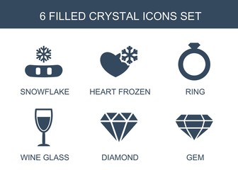 6 crystal icons