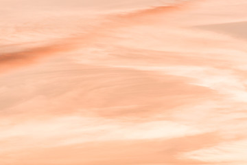 Colorful sunset sky. Bright orange. Copy space. Place for text and design