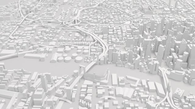 city background, paper style