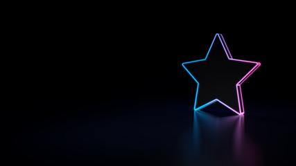 3d icon of star