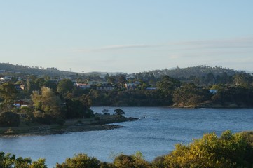 Fototapeta premium panoramic view of the river