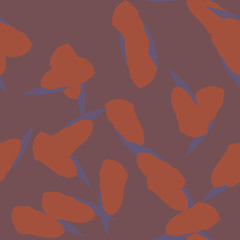 UFO urban camouflage of various shades of red, orange and purple colors