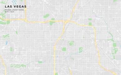 Printable street map of Las Vegas, Nevada © Knut Hebstreit
