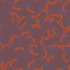 UFO urban camouflage of various shades of red, orange and purple colors