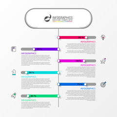 Infographic design template. Creative concept with 6 steps