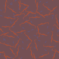 UFO urban camouflage of various shades of red, orange and purple colors