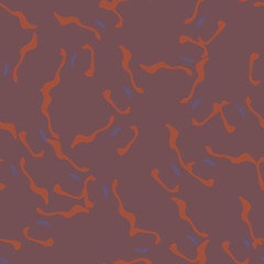 UFO urban camouflage of various shades of red, orange and purple colors