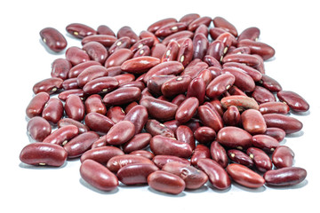 red beans isolated on white background