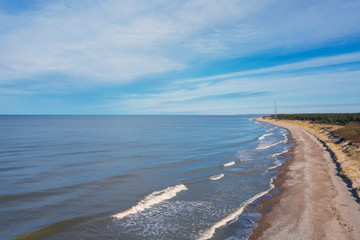 Baltic sea coast at Liepaja, Latvia.