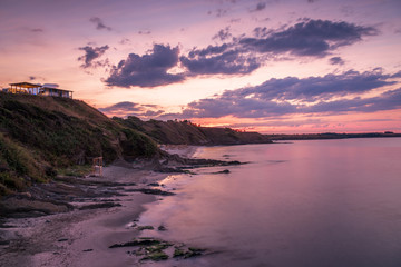 Obraz premium Beautiful sunrise over the sea.